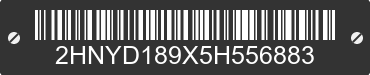 2005 ACURA MDX 2HNYD189X5H556883 VIN decoded