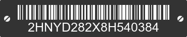 2008 ACURA MDX 2HNYD282X8H540384 VIN decoded