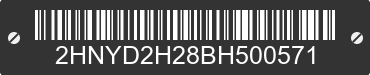 2011 ACURA MDX 2HNYD2H28BH500571 VIN decoded