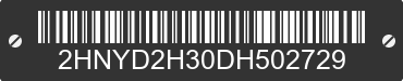 2013 ACURA MDX 2HNYD2H30DH502729 VIN decoded