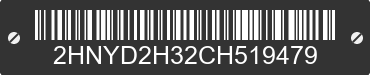 2012 ACURA MDX 2HNYD2H32CH519479 VIN decoded