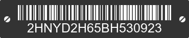 2011 ACURA MDX 2HNYD2H65BH530923 VIN decoded