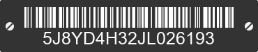 2018 ACURA MDX 5J8YD4H32JL026193 VIN decoded