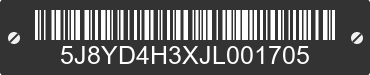2018 ACURA MDX 5J8YD4H3XJL001705 VIN decoded