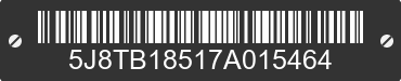 2007 ACURA RDX 5J8TB18517A015464 VIN decoded