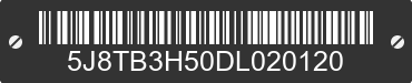 2013 ACURA RDX 5J8TB3H50DL020120 VIN decoded
