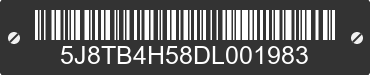 2013 ACURA RDX 5J8TB4H58DL001983 VIN decoded