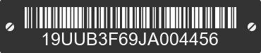 2018 ACURA TLX 19UUB3F69JA004456 VIN decoded
