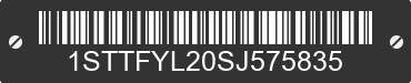 2025 AIRSTREAM International 1STTFYL20SJ575835 VIN decoded