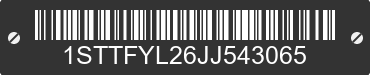 2018 AIRSTREAM International 1STTFYL26JJ543065 VIN decoded
