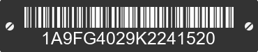 2019 ALUM-LINE, INC. Alum-Line, Inc. 1A9FG4029K2241520 VIN decoded
