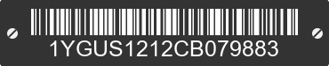 2012 ALUMA Aluma 1YGUS1212CB079883 VIN decoded