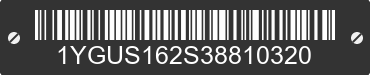 2003 ALUMA Aluma 1YGUS162S38810320 VIN decoded