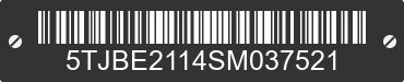 2025 AMERICAN SURPLUS & MFG American Surplus & MFG 5TJBE2114SM037521 VIN decoded