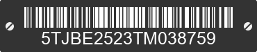 2026 AMERICAN SURPLUS & MFG American Surplus & MFG 5TJBE2523TM038759 VIN decoded