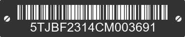 2012 AMERICAN SURPLUS & MFG American Surplus & MFG 5TJBF2314CM003691 VIN decoded