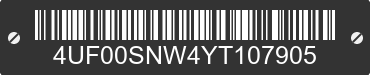 2000 ARCTIC CAT Arctic Cat 4UF00SNW4YT107905 VIN decoded