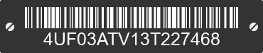 2003 ARCTIC CAT Arctic Cat 4UF03ATV13T227468 VIN decoded