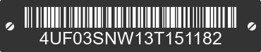 2003 ARCTIC CAT Arctic Cat 4UF03SNW13T151182 VIN decoded