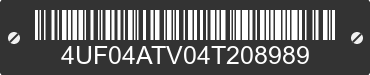 2004 ARCTIC CAT Arctic Cat 4UF04ATV04T208989 VIN decoded