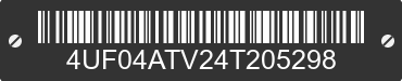 2004 ARCTIC CAT Arctic Cat 4UF04ATV24T205298 VIN decoded