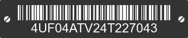 2004 ARCTIC CAT Arctic Cat 4UF04ATV24T227043 VIN decoded
