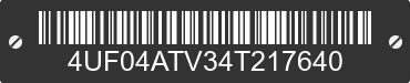 2004 ARCTIC CAT Arctic Cat 4UF04ATV34T217640 VIN decoded