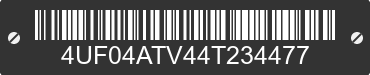 2004 ARCTIC CAT Arctic Cat 4UF04ATV44T234477 VIN decoded