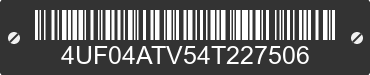 2004 ARCTIC CAT Arctic Cat 4UF04ATV54T227506 VIN decoded