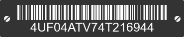 2004 ARCTIC CAT Arctic Cat 4UF04ATV74T216944 VIN decoded