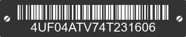 2004 ARCTIC CAT Arctic Cat 4UF04ATV74T231606 VIN decoded