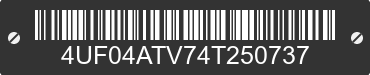 2004 ARCTIC CAT Arctic Cat 4UF04ATV74T250737 VIN decoded