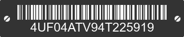 2004 ARCTIC CAT Arctic Cat 4UF04ATV94T225919 VIN decoded