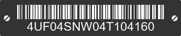 2004 ARCTIC CAT Arctic Cat 4UF04SNW04T104160 VIN decoded
