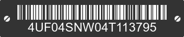 2004 ARCTIC CAT Arctic Cat 4UF04SNW04T113795 VIN decoded