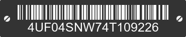 2004 ARCTIC CAT Arctic Cat 4UF04SNW74T109226 VIN decoded