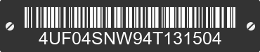 2004 ARCTIC CAT Arctic Cat 4UF04SNW94T131504 VIN decoded