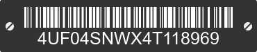2004 ARCTIC CAT Arctic Cat 4UF04SNWX4T118969 VIN decoded