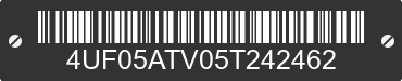 2005 ARCTIC CAT Arctic Cat 4UF05ATV05T242462 VIN decoded