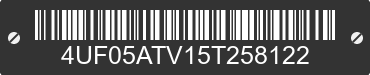 2005 ARCTIC CAT Arctic Cat 4UF05ATV15T258122 VIN decoded