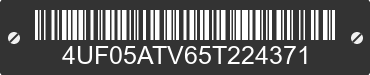 2005 ARCTIC CAT Arctic Cat 4UF05ATV65T224371 VIN decoded