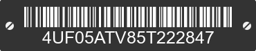 2005 ARCTIC CAT Arctic Cat 4UF05ATV85T222847 VIN decoded