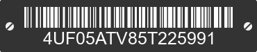 2005 ARCTIC CAT Arctic Cat 4UF05ATV85T225991 VIN decoded