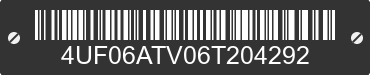 2006 ARCTIC CAT Arctic Cat 4UF06ATV06T204292 VIN decoded