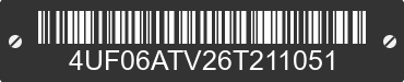 2006 ARCTIC CAT Arctic Cat 4UF06ATV26T211051 VIN decoded
