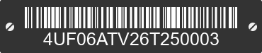 2006 ARCTIC CAT Arctic Cat 4UF06ATV26T250003 VIN decoded
