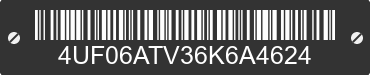 2006 ARCTIC CAT Arctic Cat 4UF06ATV36K6A4624 VIN decoded