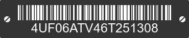 2006 ARCTIC CAT Arctic Cat 4UF06ATV46T251308 VIN decoded