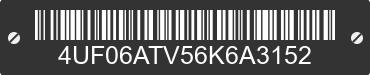 2006 ARCTIC CAT Arctic Cat 4UF06ATV56K6A3152 VIN decoded