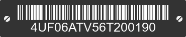 2006 ARCTIC CAT Arctic Cat 4UF06ATV56T200190 VIN decoded